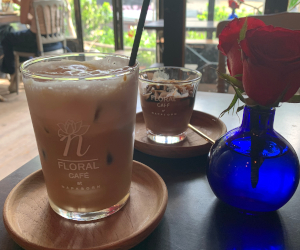 アイスカプチーノとチョコレートアイスクリーム