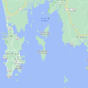 ヤオヤイ島の地図