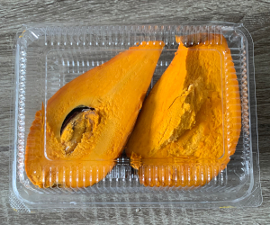 直ぐに食べれる状態で売られているシアントーのパック詰め