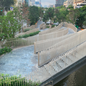 チョンノンシー水路公園の風景