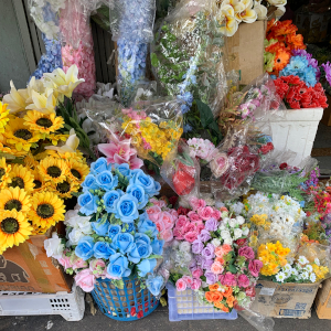 造花専門店の様子