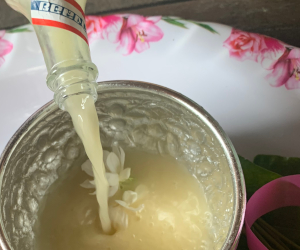 ボトルを振った後の原液のナムオップの様子