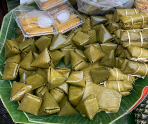 タイの伝統菓子屋台の様子